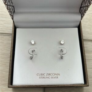 Giani Bernini Silver Cubic Zirconia Earrings